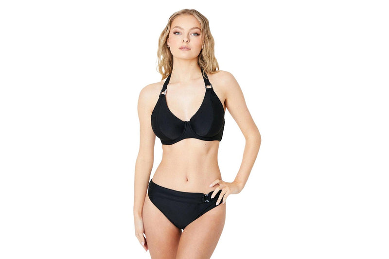 Gorgeous Womens/Ladies Non-Padded Bikini Top (Black) (32DD)