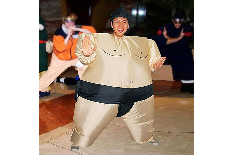 Sumo Fancy Dress Inflatable Suit Fan Operated Costume Dress Up, Costumes