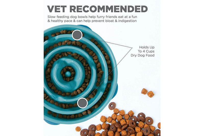 Outward Hound: Fun Feeder Teal - Large