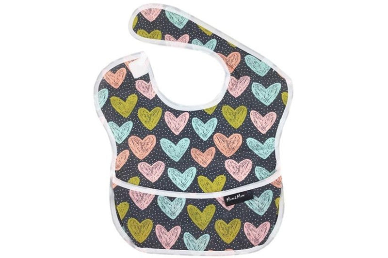 Mum 2 Mum: Waterproof Bibs 2 Pack - Cactus/Hearts (Birth - 3 Years)