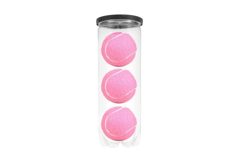 3Pcs Pink Practice Tennis Balls High Bounce Training Playing Tennis Balls for Beginners