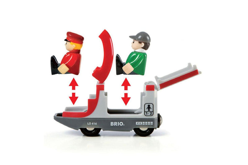 5pc Brio Travel Train Kids Childrens Pretend Play Interactive Toy Playset 3y+