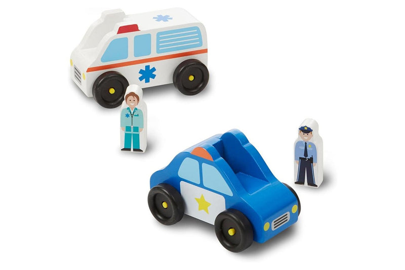 Melissa & Doug Emergency Vehicle Set Kids Childrens Interactive Play Toy 3+