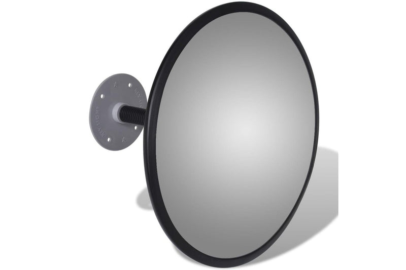 Convex Traffic Mirror Acrylic Black 30 cm Indoor vidaXL