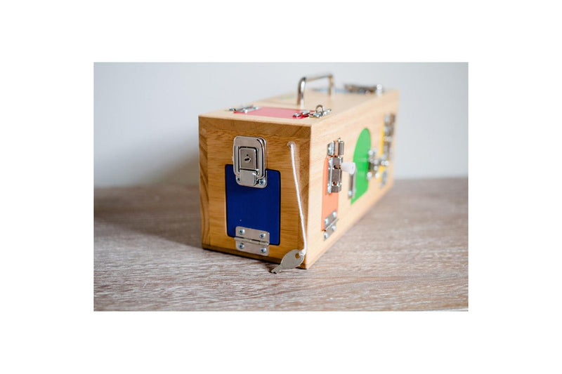 Mamagenius 32cm Original Lock Activity Box Solving Wooden Toy Kids Children 3y+