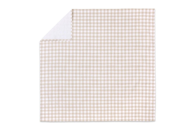 3x Little Haven Brushed Cotton Natural Check Soft Cozy Baby Wrap Blanket 100cm