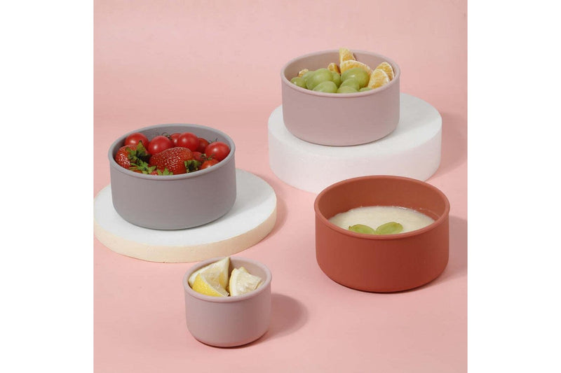 Haakaa: Round Silicone Food Container Set - Bluestone