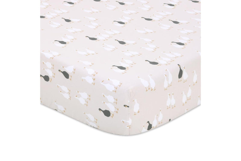 2x Little Haven Cot Fitted Goose Stylish & Cozy Gentle Baby Bedding Sheet 135cm