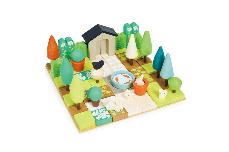 67pc Tender Leaf Toys 30cm Little Garden Designer Wooden Toy Set w Box Kids 3y+