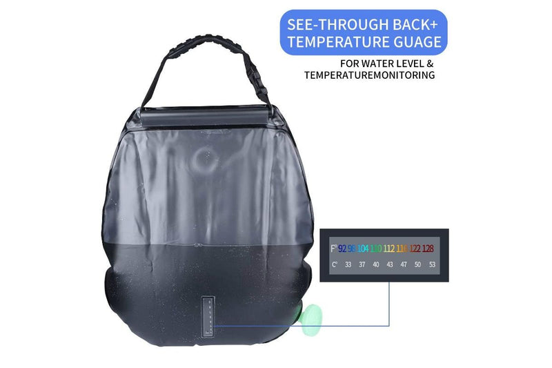 20L Outdoor Solar Shower Bag - (Blue)