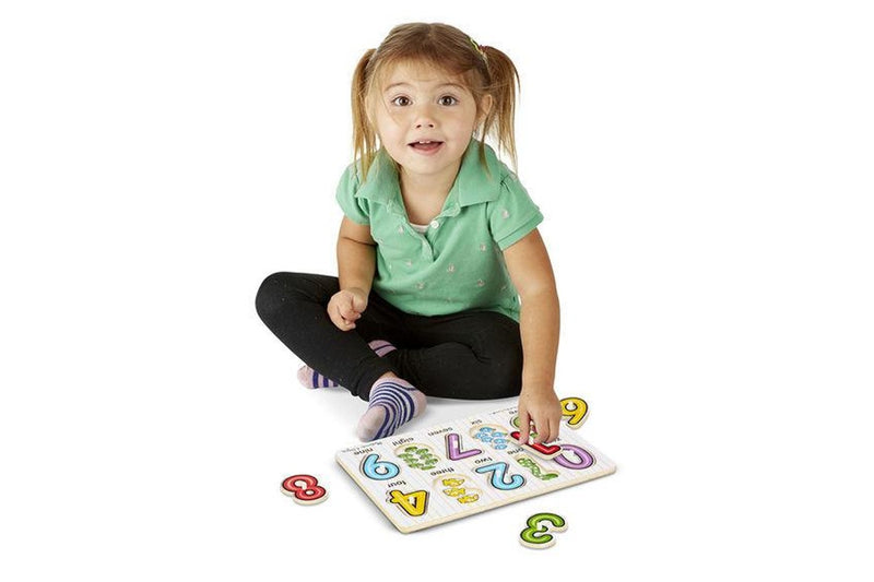 Melissa & Doug: See-Inside Numbers Peg Puzzle