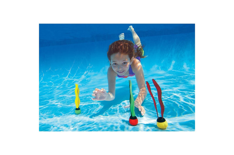 2x 3pc Intex Underwater Swimming Pool Toy Fun Balls Floating Streamer Kids 6y+