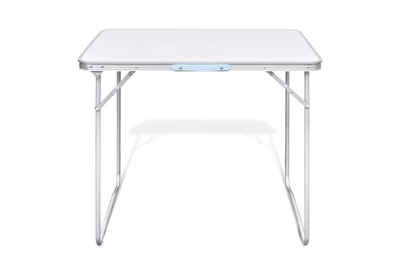 Foldable Camping Table with Metal Frame 80 x 60 cm vidaXL