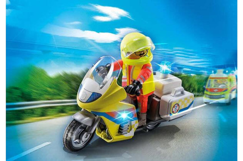 Playmobil: Emergency Doctor Motorbike with Lights (71205)