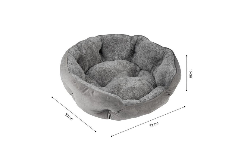 PETSWOL Cozy Pet Bed - Grey