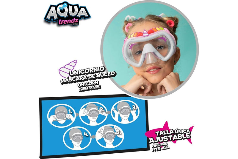 Aqua Trendz: Unicorn Snorkel Mask with Water Gun & Accessories