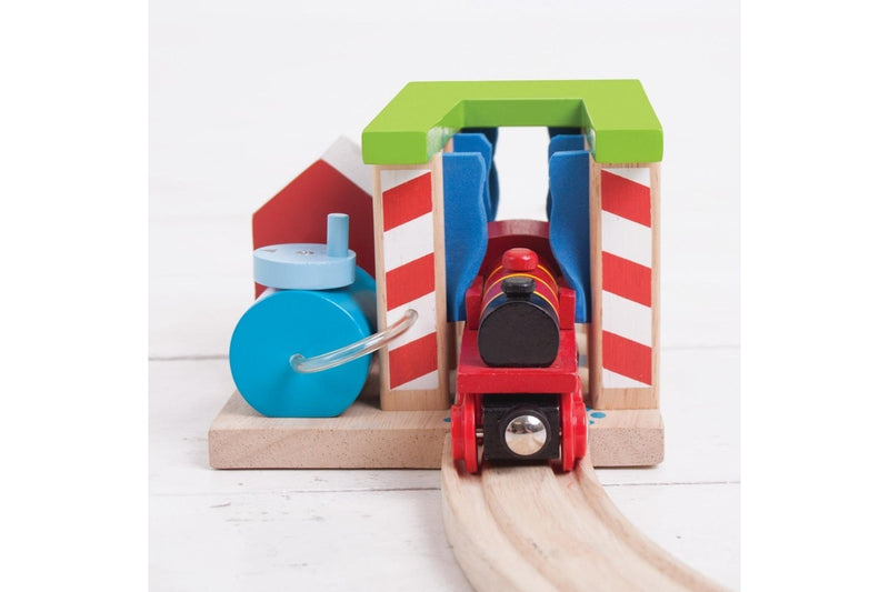 Bigjigs Rail 16cm Train Washer Kids Children Wooden Toy Railway Accessory 3y+