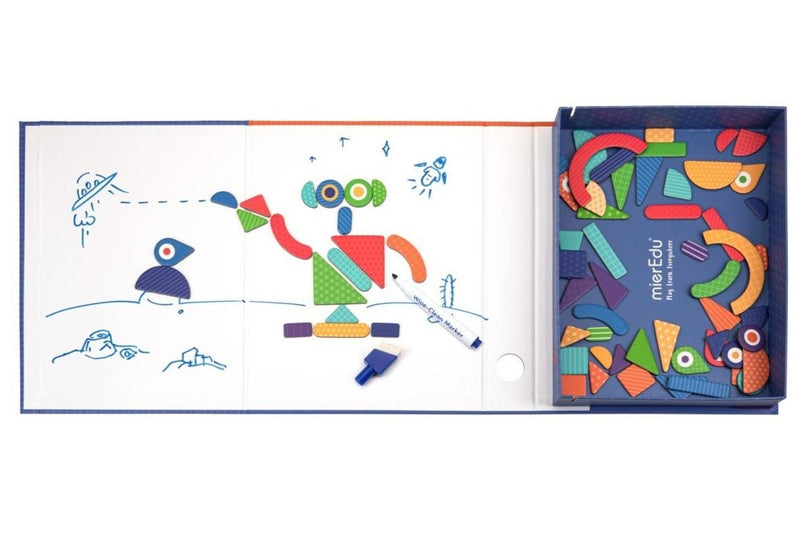 Mier Education: Magnetic Art Case - Shapes