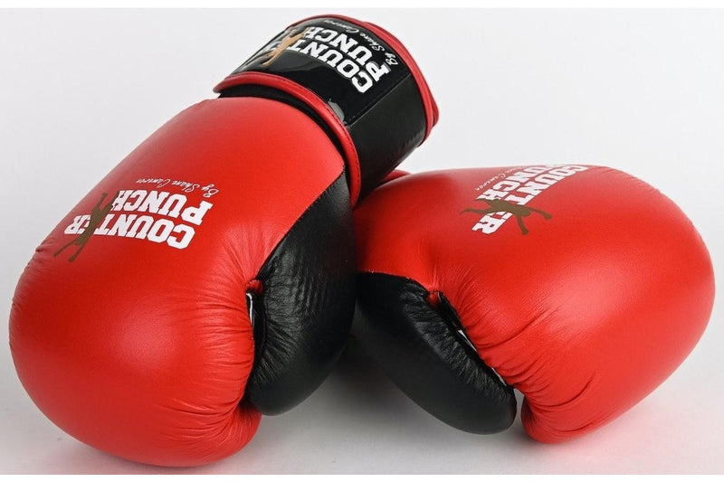 Counterpunch Premium Leather Boxing Gloves - Red - 12oz