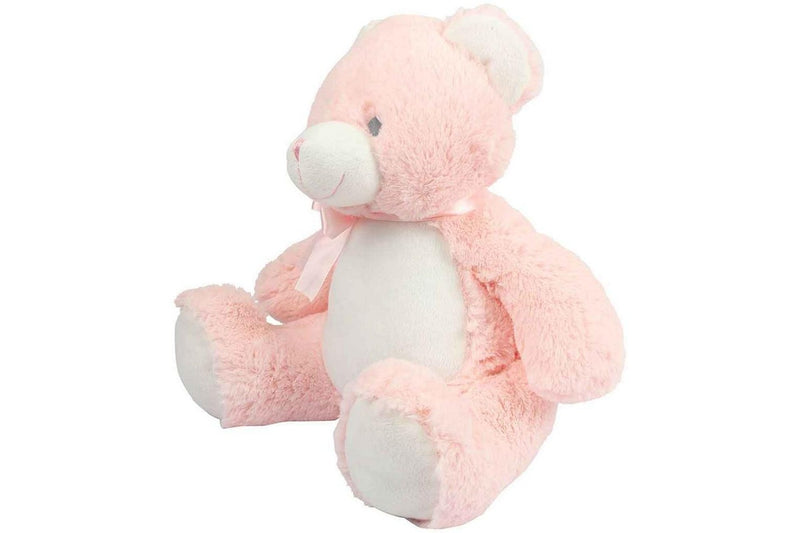 Mumbles Bear Plush Toy (Pink) (One Size)