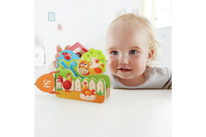 Hape: Babys Farm Animal Book