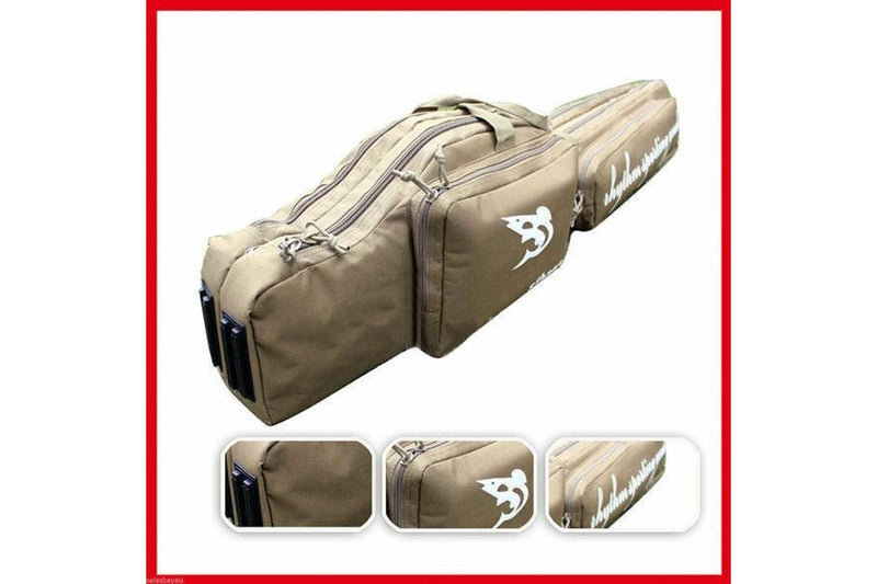 Elora Adjustable 1.2m Shooting Carry Case Shotgun Rifle Gun Sip Double Bag Tan