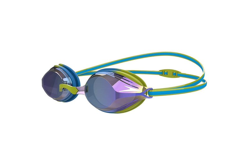 Speedo Childrens/Kids Vengeance Swimming Goggles (Blue/Acid Lime) (One Size)