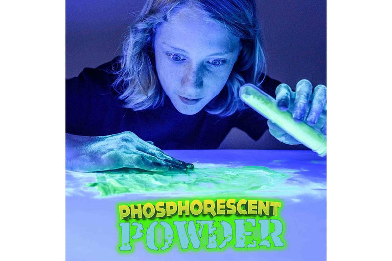 4x Heebie Jeebies Test Tube Phosphorescent Powder Kids Experiment Toy Assort 8+