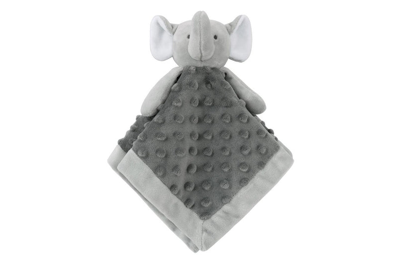 2x The Peanutshell Grey Elephant Security Blanket Baby Nursery Decor 31x31cm