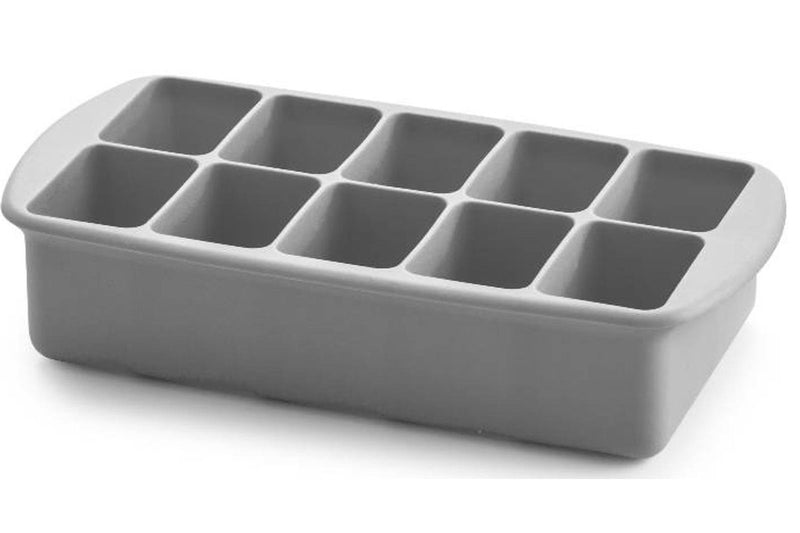 Melii: Silicone Baby Food Freezer Tray with Lid - Luxe Grey