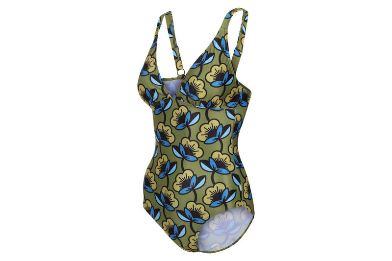 Regatta Womens/Ladies Orla Kiely Passion Flower One Piece Swimsuit (Cardamom Seed) (8 UK)