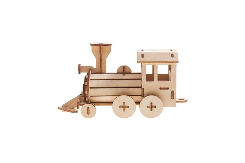 DIY Locomotive Train Kit: Build and Paint Your Own Wood Model Toy