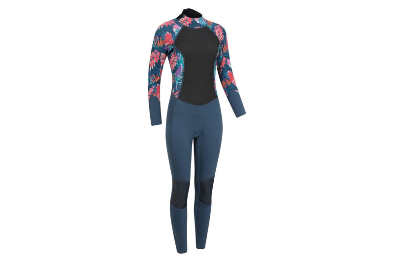 Mountain Warehouse Womens/Ladies Tropical Leaves Full Wetsuit (Navy) (12 UK - 14 UK)