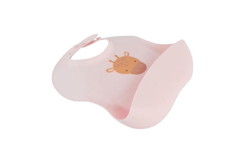 2x Splosh Baby Giraffe Feeding Bib Adjustable Food Catcher 23x24cm Pink 0+