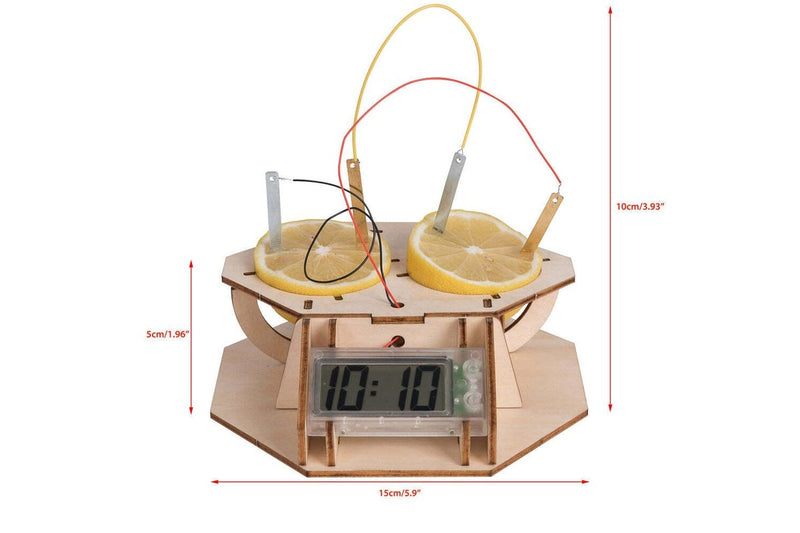 21pc Heebie Jeebies Creator Interactive Kit lemon Clock Childrens Wood Toy 8+