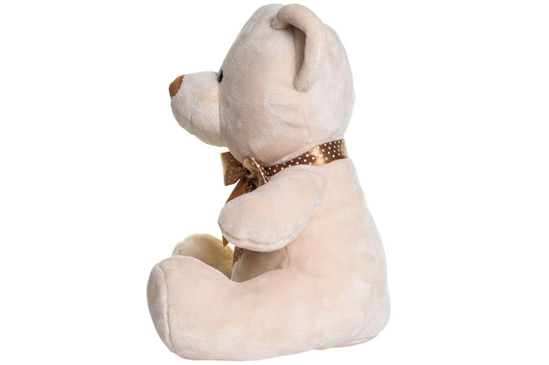 Mumbles Velvet Bear Plush Toy (Cream) (30cm)