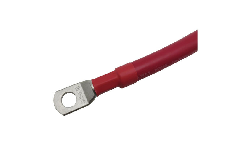 0.2m 1AWG Connector Cable Red with M8 Lug and M10 Lug Superior Corrosion Resistance Inverter Car RV Marine