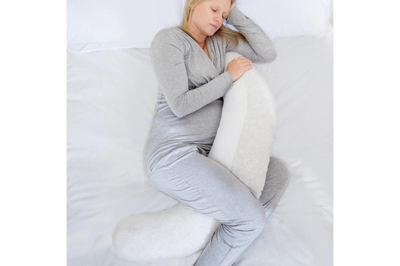 Purflo: Breathe Pregnancy Pillow Spare Cover - Minimal Grey