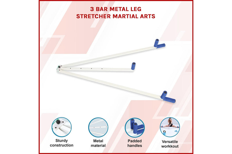 3 Bar Metal Leg Stretcher Martial Arts