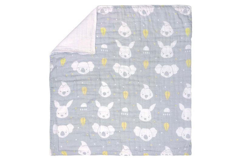 Playgro Fauna Friends Lightweight Muslin Stroller Pram Baby Blanket 0m+