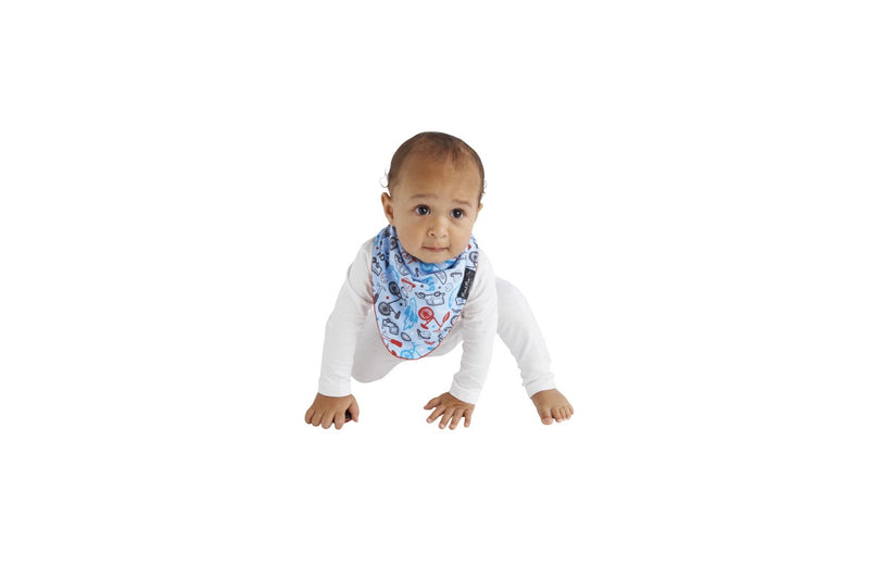 Mum 2 Mum: Fashion Bandana Wonder Bib - Boy Print/Red