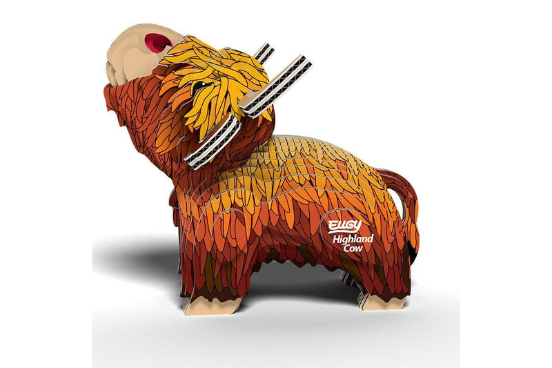 Eugy: Highland Cow - 3D Cardboard Model