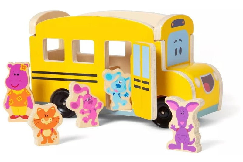 Blues Clues & You! Wooden Pull-Back School Bus