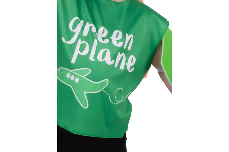 Emma Memma: Green Plane Kids Costume - (Size: Toddler)