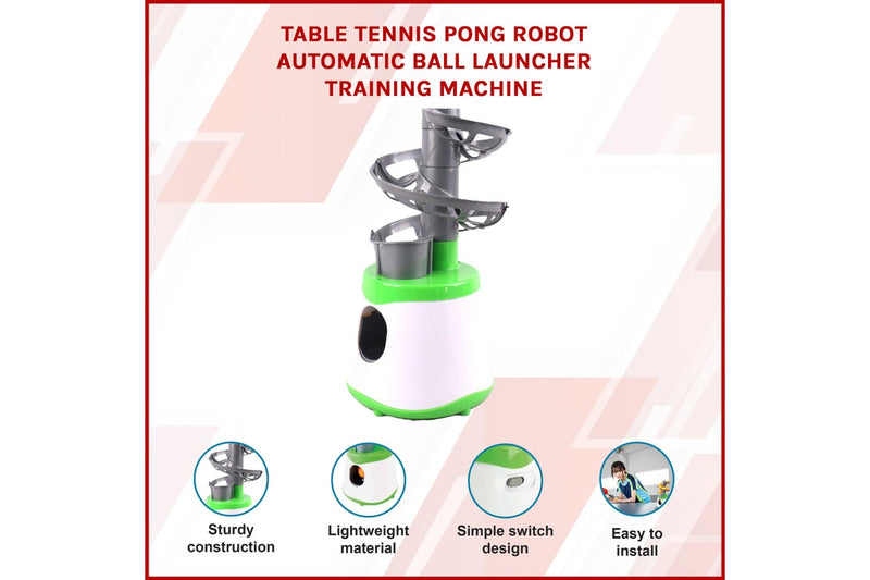 Table Tennis Pong Robot Automatic Ball Launcher Training Machine