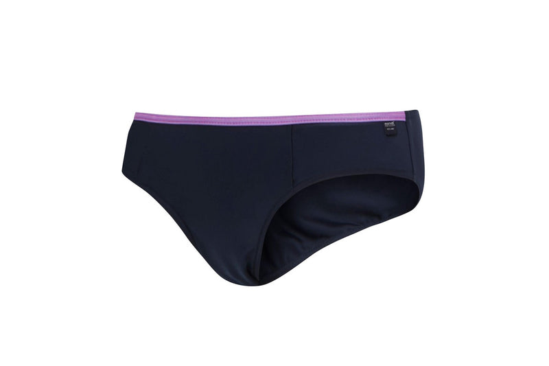 Regatta Womens/Ladies Aceana Plain Bikini Bottoms (Navy/Radiant Orchid) (14 UK)