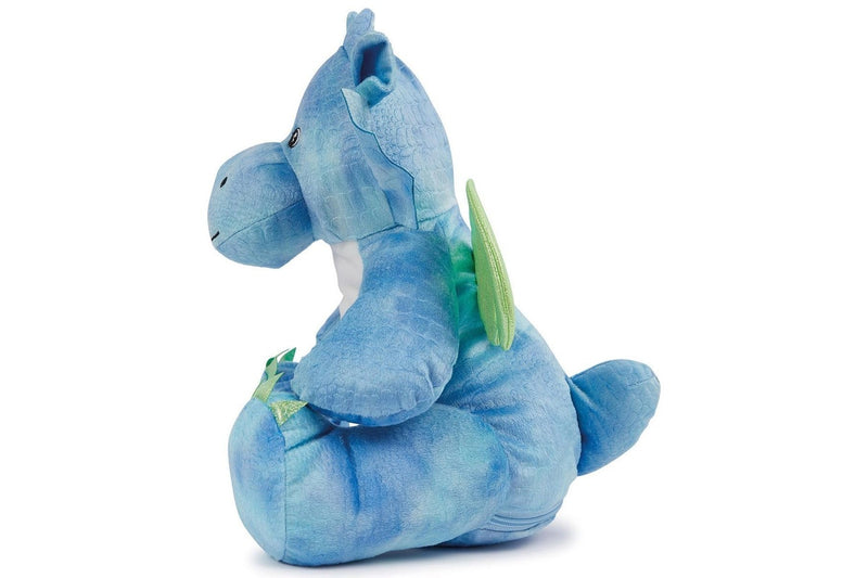 Mumbles Zipped Dragon Plush Toy (Blue) (39cm)