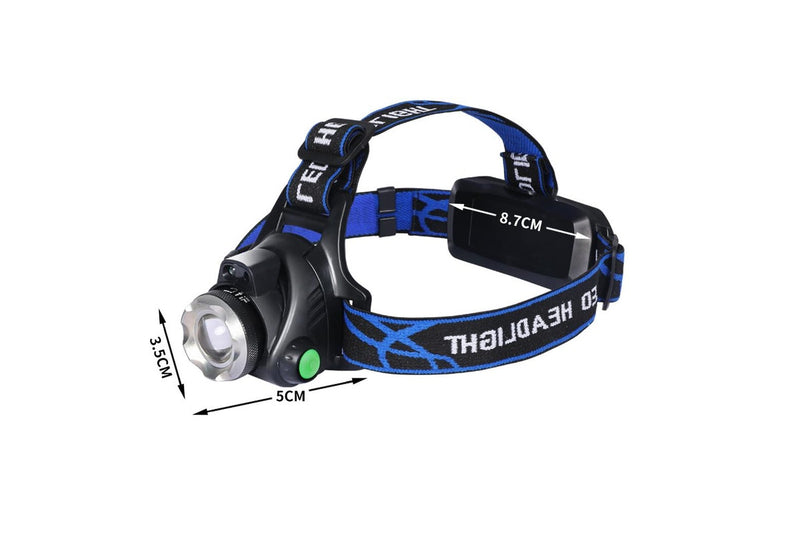 2x 500LM LED Headlamp Headlight Flashlight Head Torch Rechargeable CREE XML T6