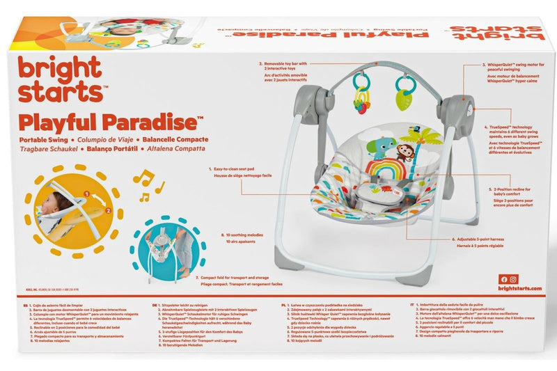 Bright Starts: Playful Paradise Portable Swing