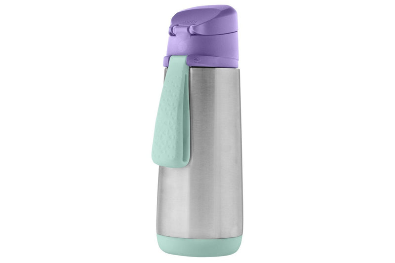 b.box: Insulated Sport Spout Bottle - Lilac Pop (500ml)